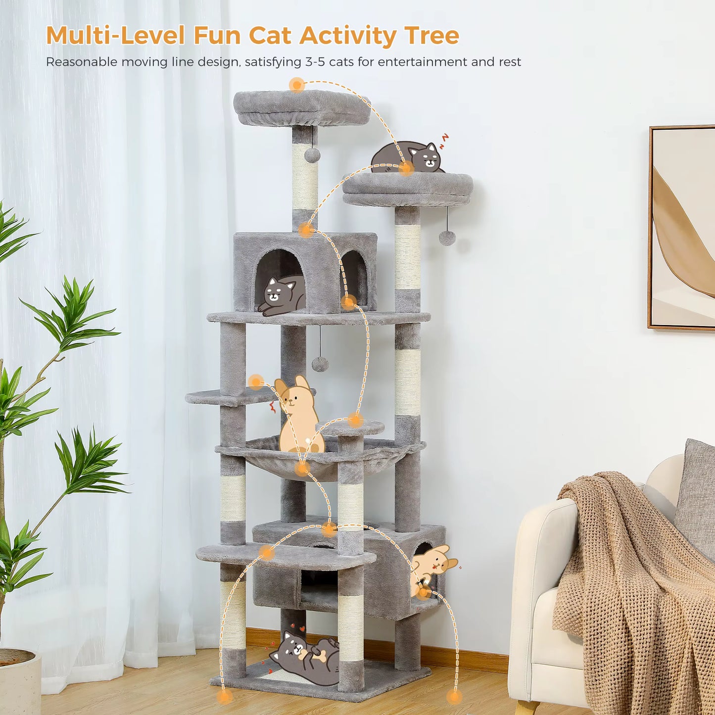 Furzys™ Deluxe Cat Tree