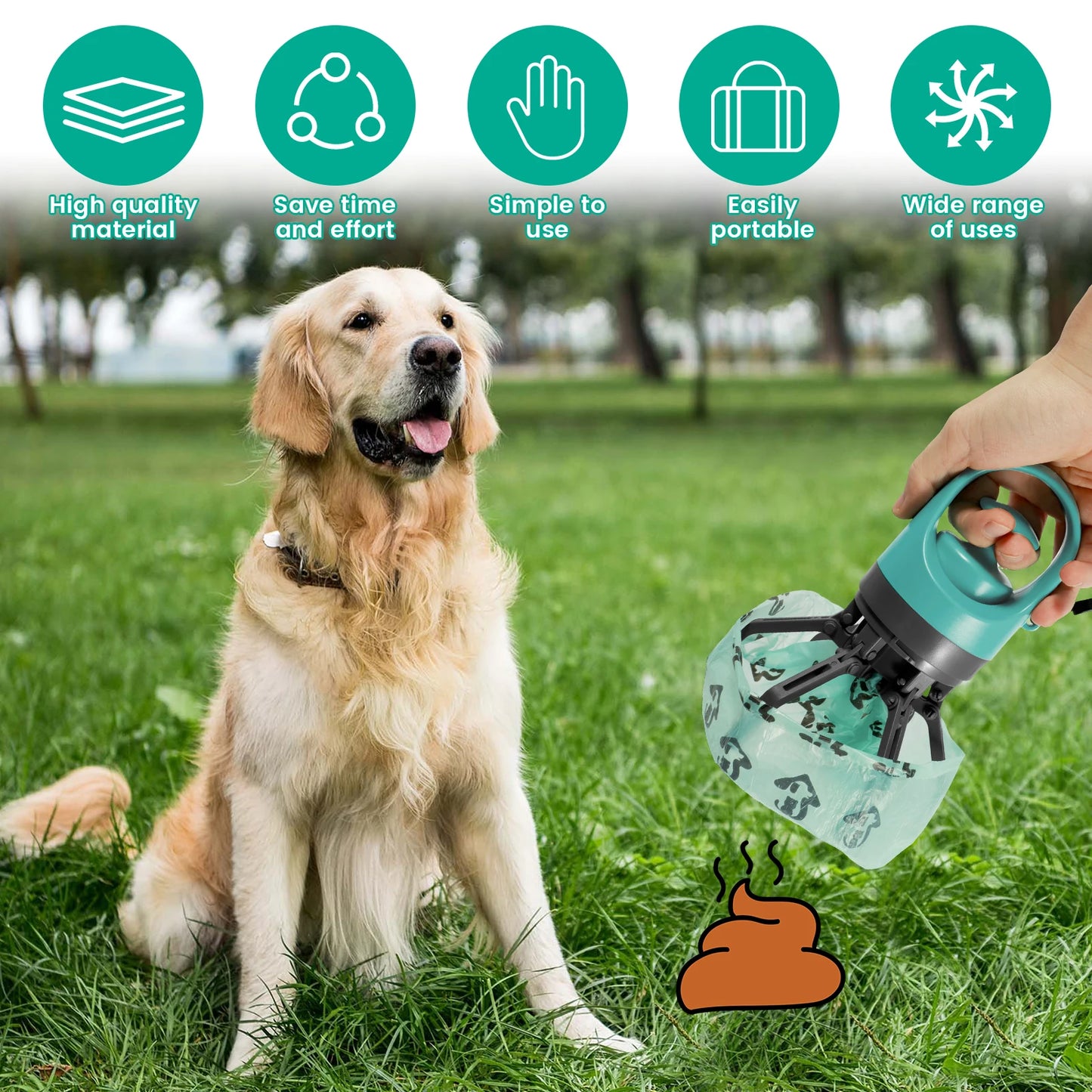 Furzys™ Portable Hands-Free Scooper